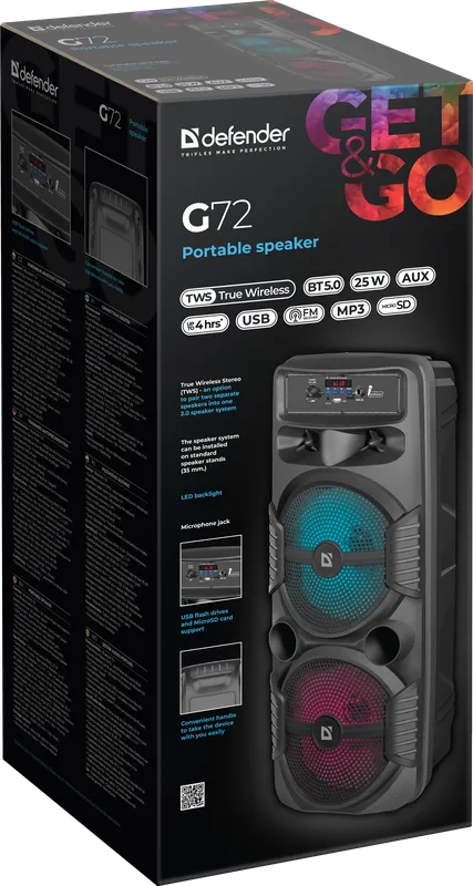 Defender - Prijenosni zvučnik G72