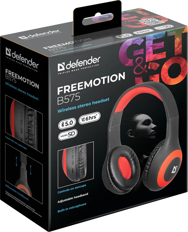 Defender - Bežične stereo slušalice FreeMotion B575
