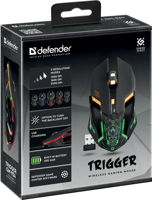 Defender - Bežični gaming miš Trigger GM-934
