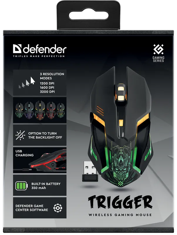 Defender - Bežični gaming miš Trigger GM-934