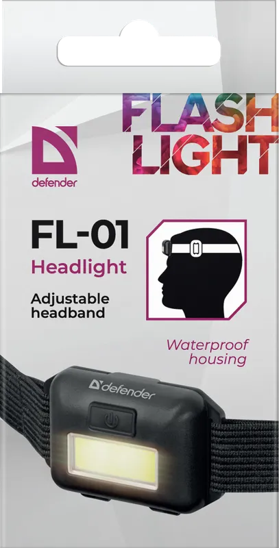Defender - Glavno svjetlo FL-01, COB, 3 modes