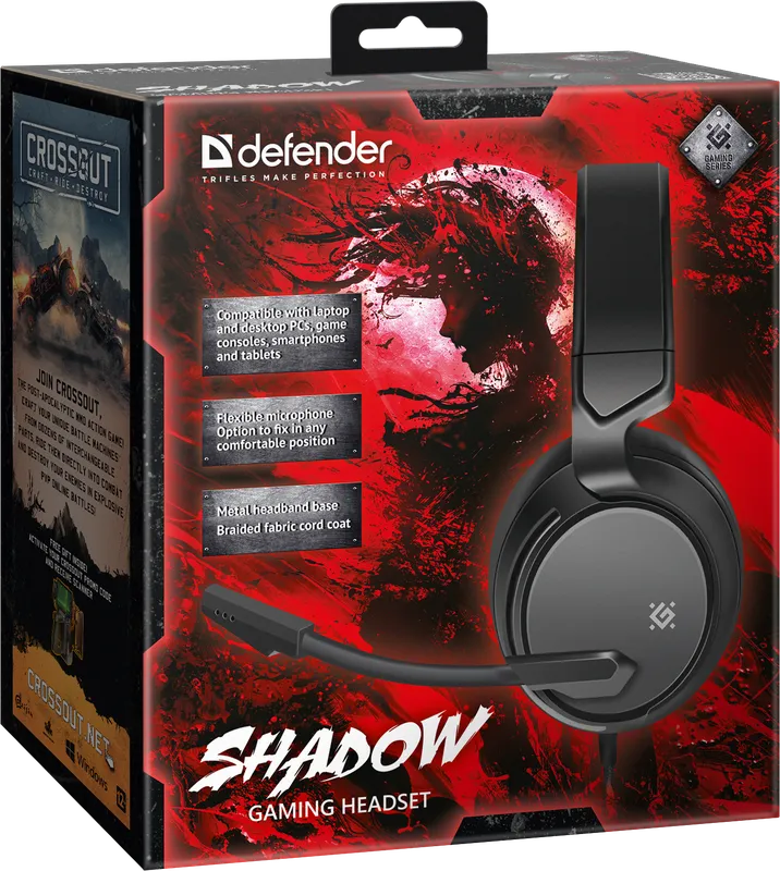 Defender - Gaming slušalice Shadow