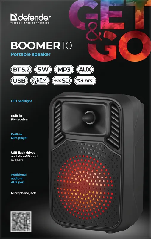 Defender - Prijenosni zvučnik Boomer 10