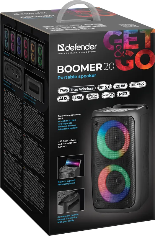 Defender - Prijenosni zvučnik Boomer 20