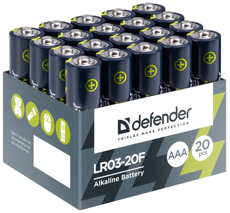 Defender - Alkalna baterija LR03-20F