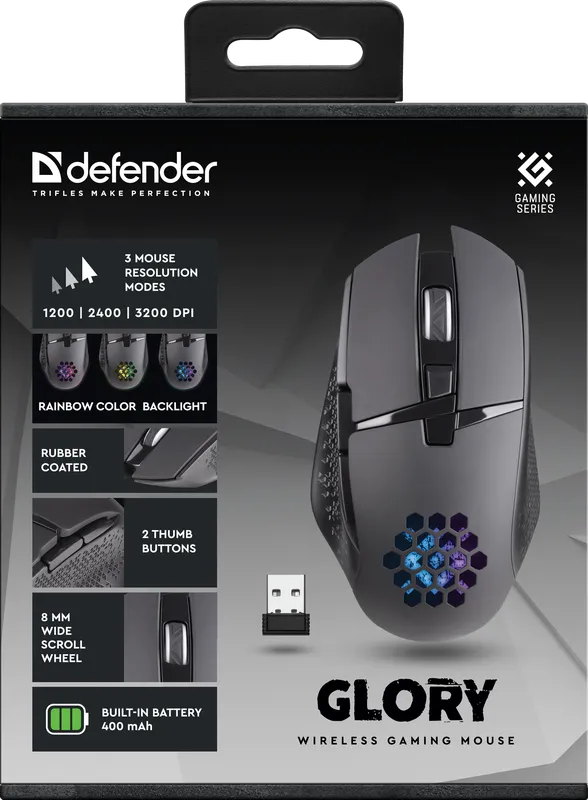 Defender - Bežični gaming miš Glory GM-514