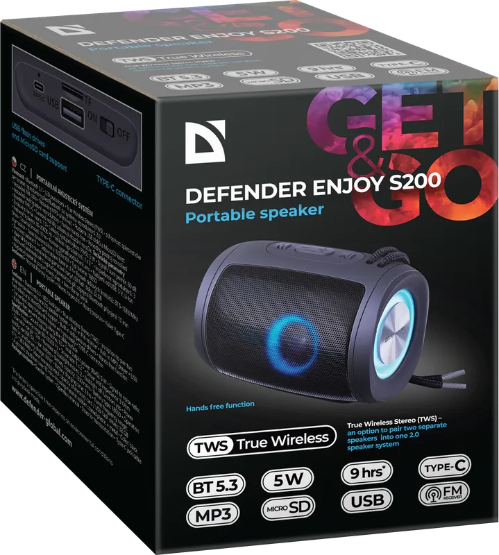Defender - Prijenosni zvučnik Enjoy S200