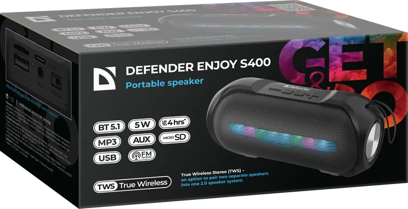 Defender - Prijenosni zvučnik Enjoy S400