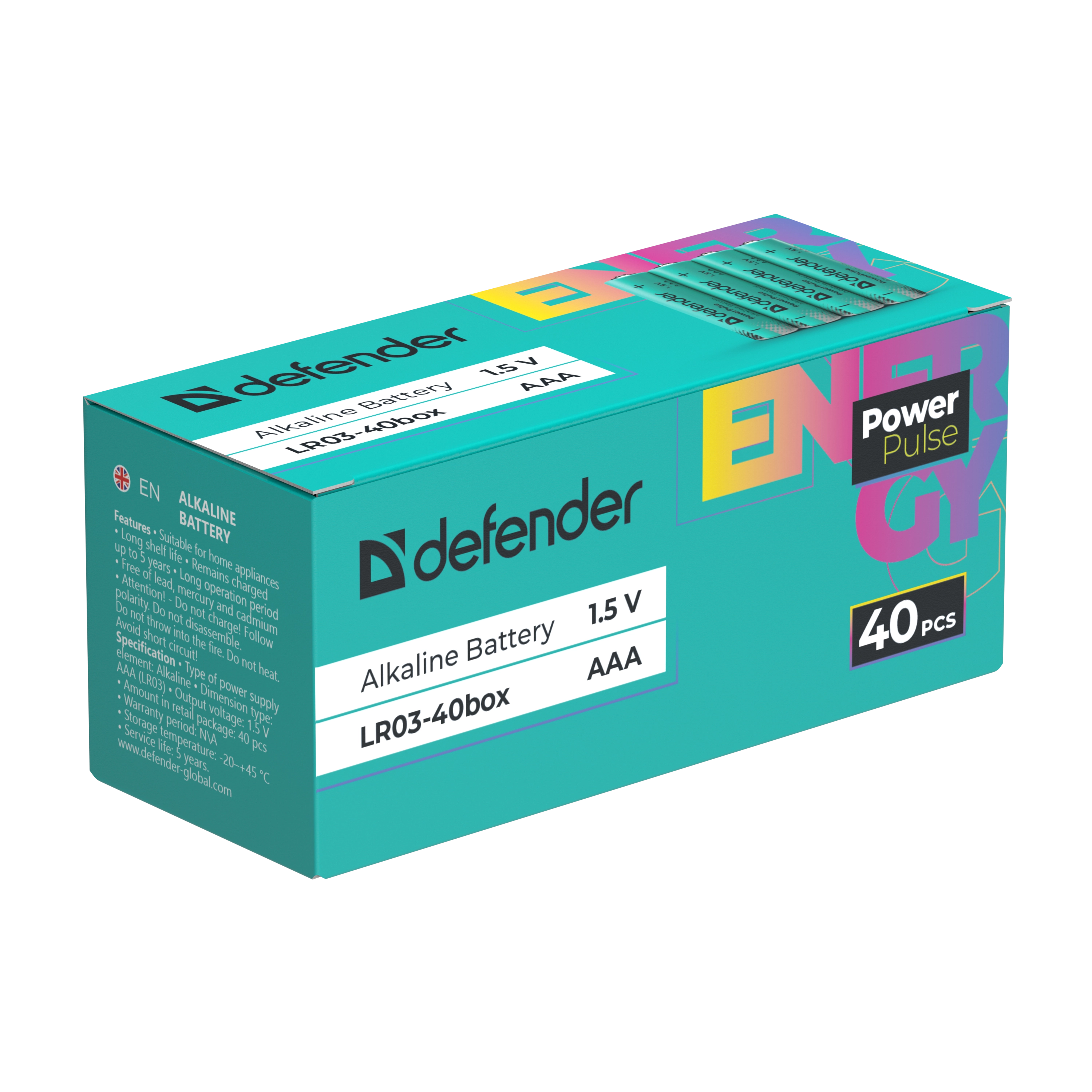 Defender - Alkalna baterija LR03-40box