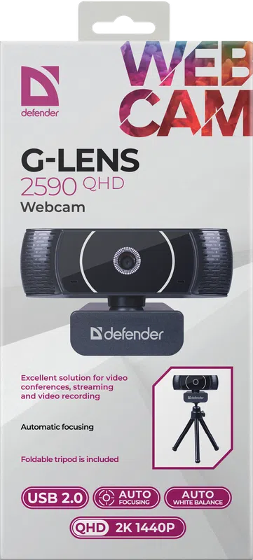 Defender - Veb kamera G-lens 2590 QHD