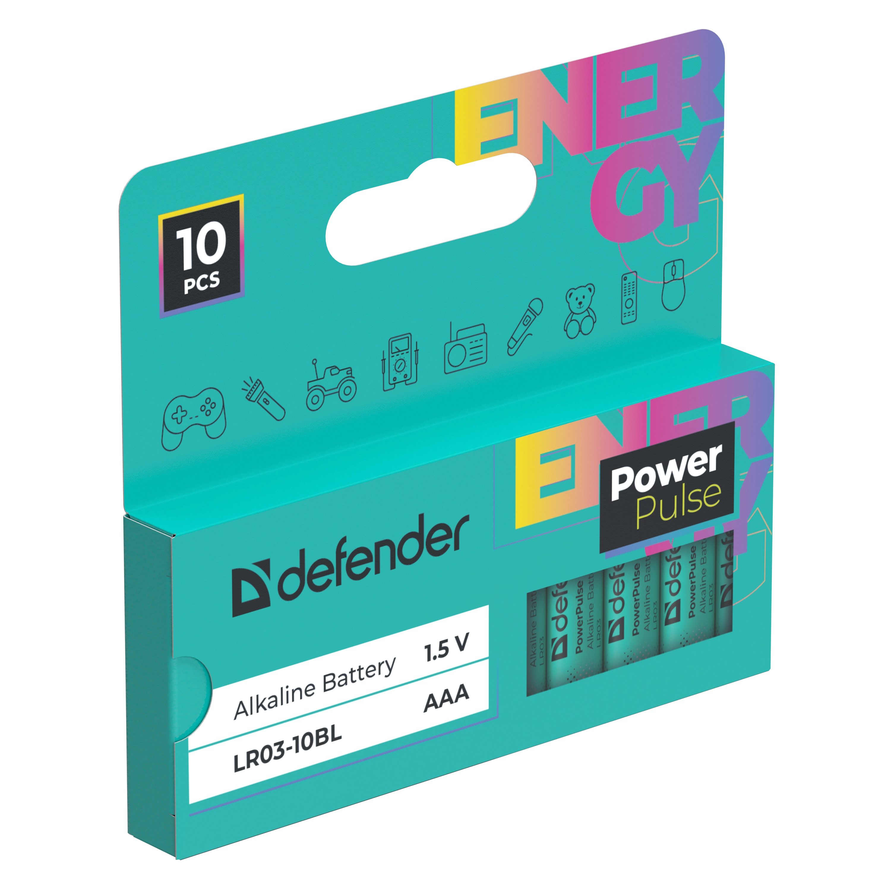 Defender - Alkalna baterija LR03-10BL