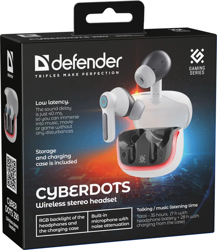 Defender - Bežične slušalice sa mikrofonom CyberDots 290