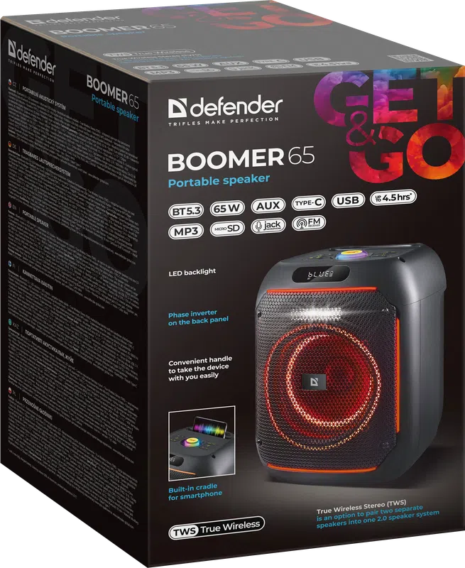 Defender - Portaabl akustični sistem Boomer 65