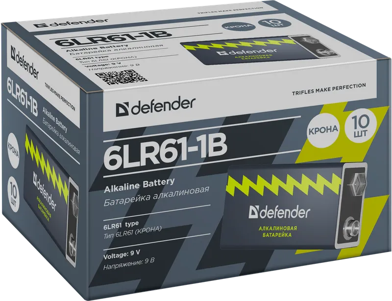 Defender - Alkalna baterija 6LR61-1B