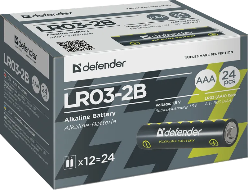 Defender - Alkalna baterija LR03-2B