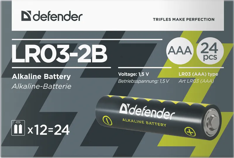 Defender - Alkalna baterija LR03-2B