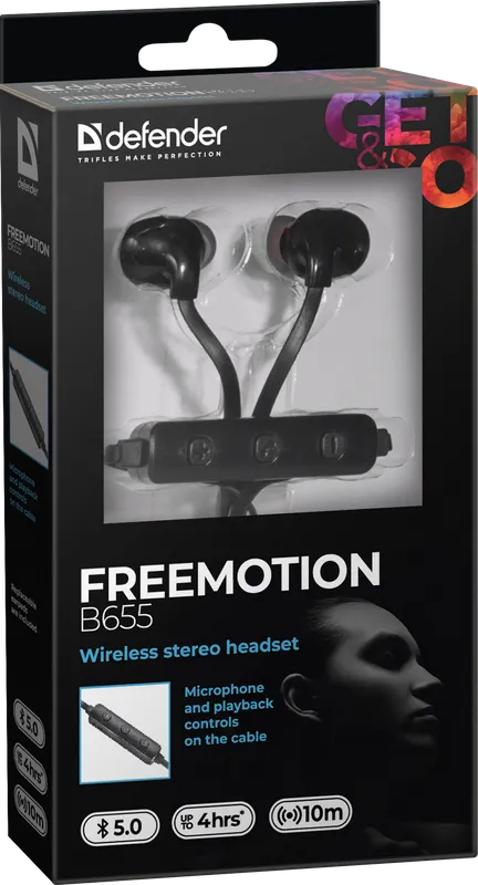 Defender - Bežične slušalice sa mikrofonom FreeMotion B655