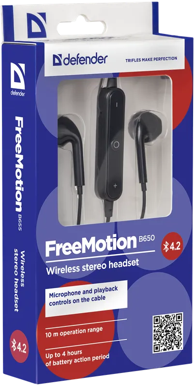 Defender - Bežične slušalice sa mikrofonom FreeMotion B650