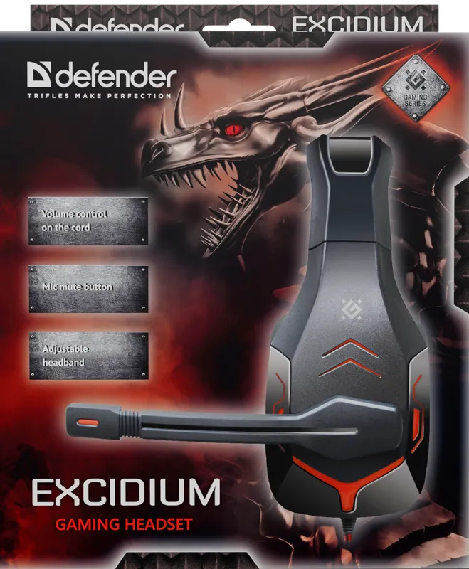 Defender - Gaming slušalica s mikrifonom Excidium