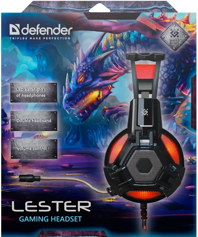 Defender - Gaming slušalica s mikrifonom Lester