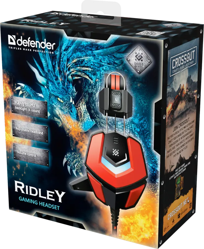 Defender - Gaming slušalica s mikrifonom Ridley