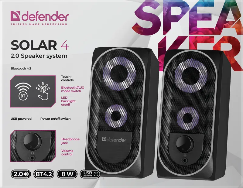 Defender - 2.0 sistem zvučnika Solar 4