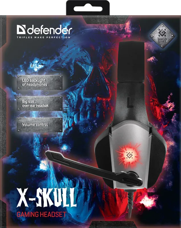 Defender - Gaming slušalica s mikrifonom X-Skull