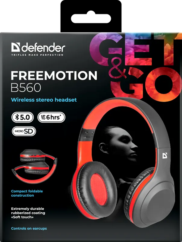 Defender - Bežične slušalice sa mikrofonom FreeMotion B560