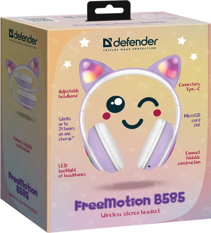 Defender - Bežične slušalice sa mikrofonom FreeMotion B585