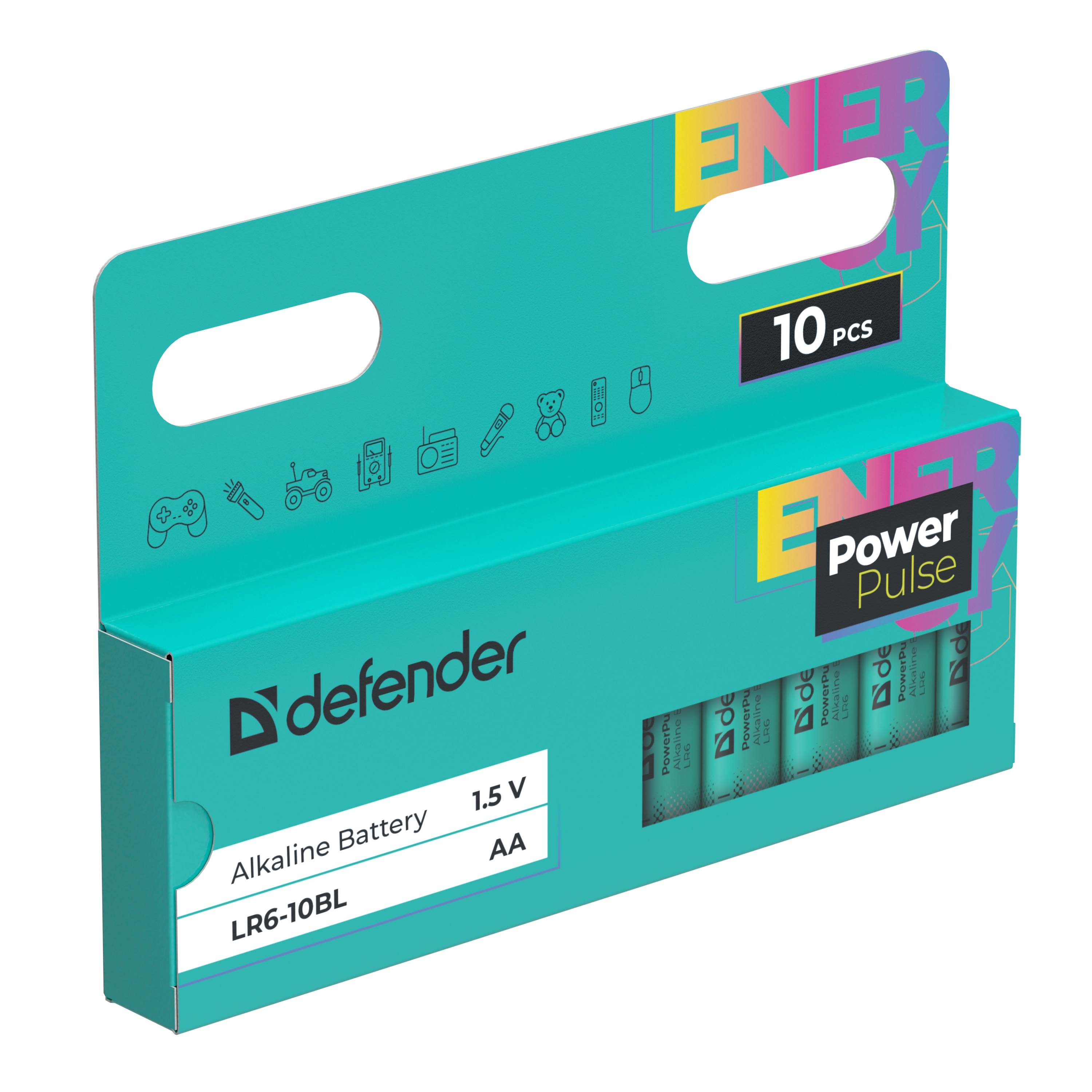 Defender - Alkalna baterija LR6-10BL