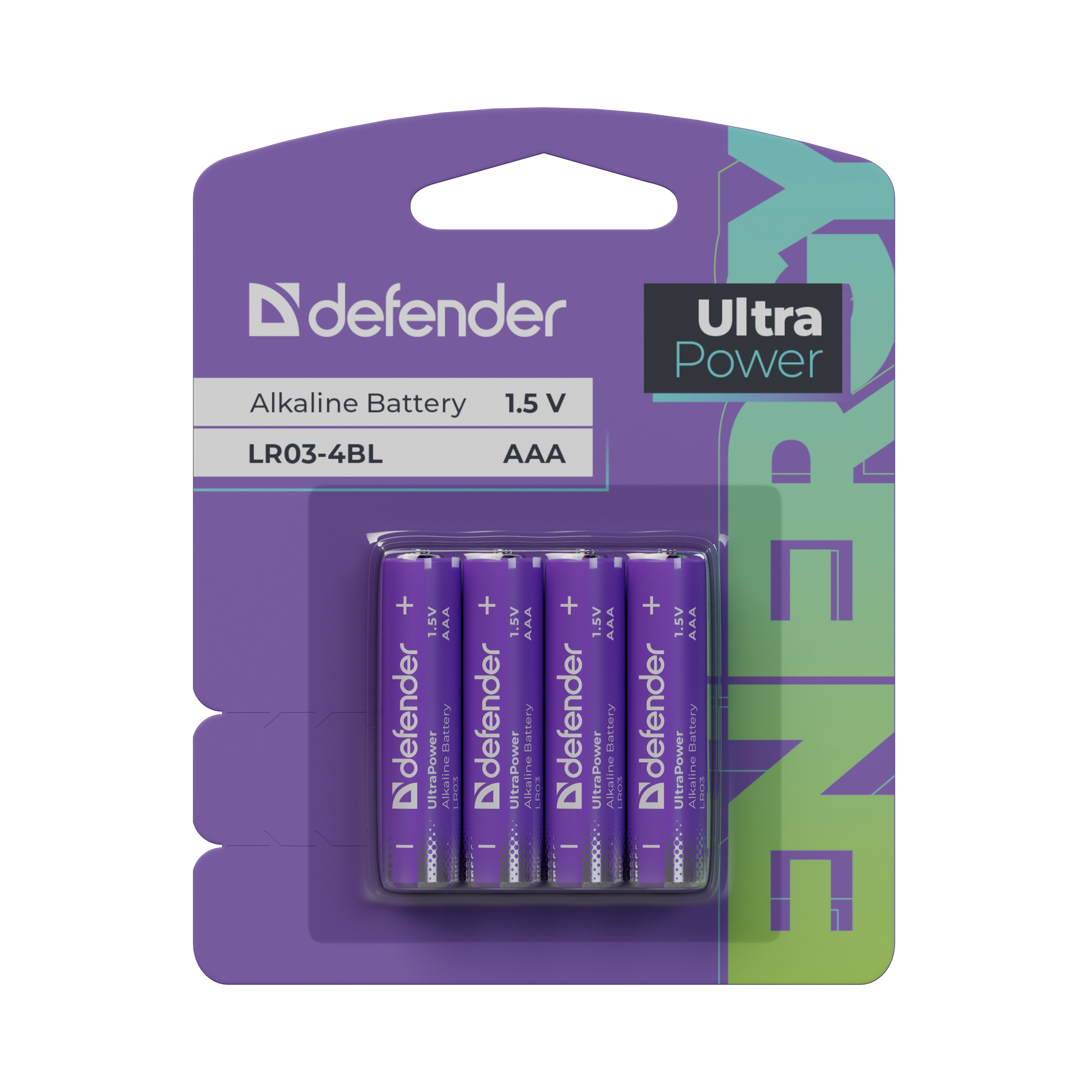 Defender - Alkalna baterija LR03-4BL