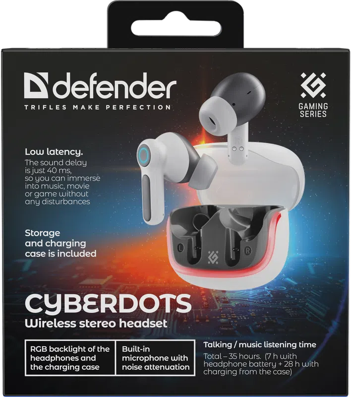 Defender - Bežične slušalice sa mikrofonom CyberDots 290