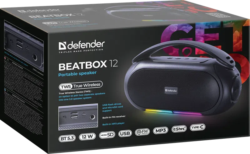 Defender - Portaabl akustični sistem Beatbox 12