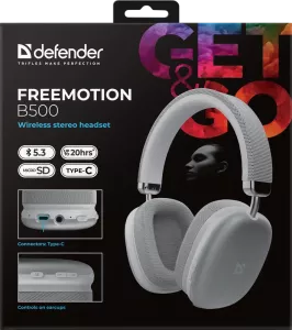 Defender - Bežične slušalice sa mikrofonom FreeMotion B500