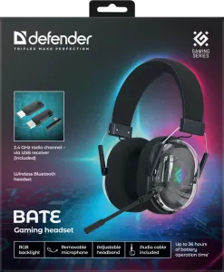Defender - Gaming slušalica s mikrifonom Bate