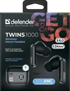 Defender - Bežične slušalice sa mikrofonom Twins 1000