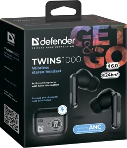 Defender - Bežične slušalice sa mikrofonom Twins 1000