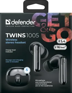 Defender - Bežične slušalice sa mikrofonom Twins 1005