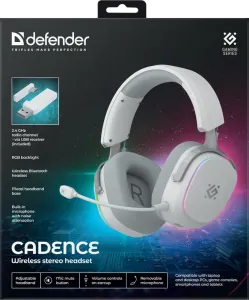 Defender - Bežične slušalice sa mikrofonom Cadence