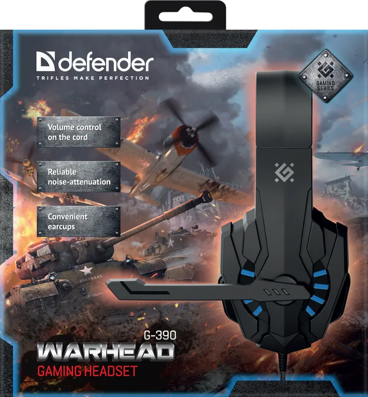 Defender - Gaming slušalica s mikrifonom Warhead G-390