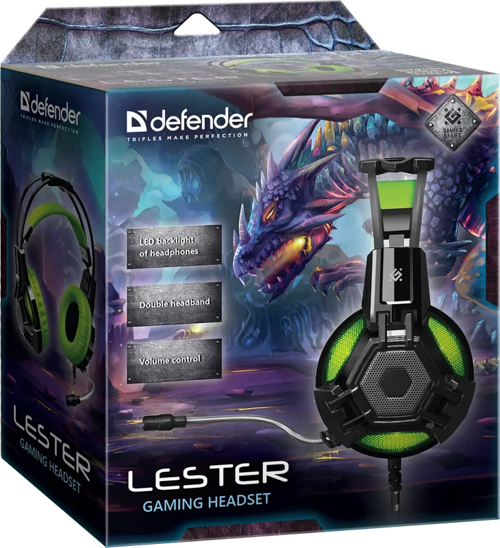 Defender - Gaming slušalica s mikrifonom Lester