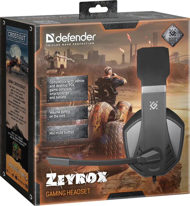 Defender - Gaming slušalica s mikrifonom Zeyrox