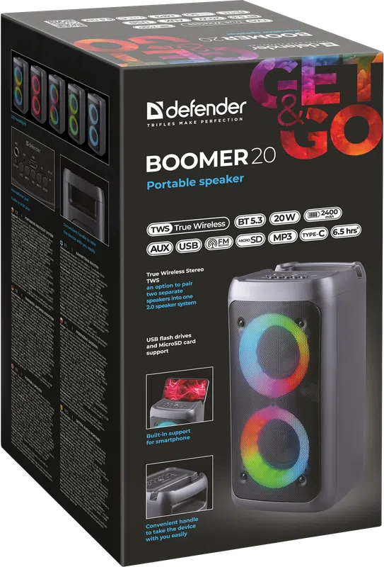 Defender - Portaabl akustični sistem Boomer 20