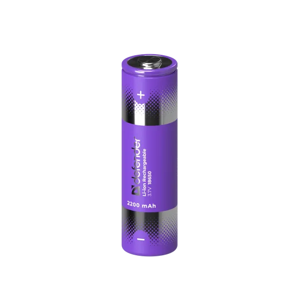 Defender - Rechargeable battery 18650-1BL 2200 mAh